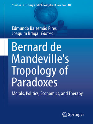 cover image of Bernard de Mandeville's Tropology of Paradoxes